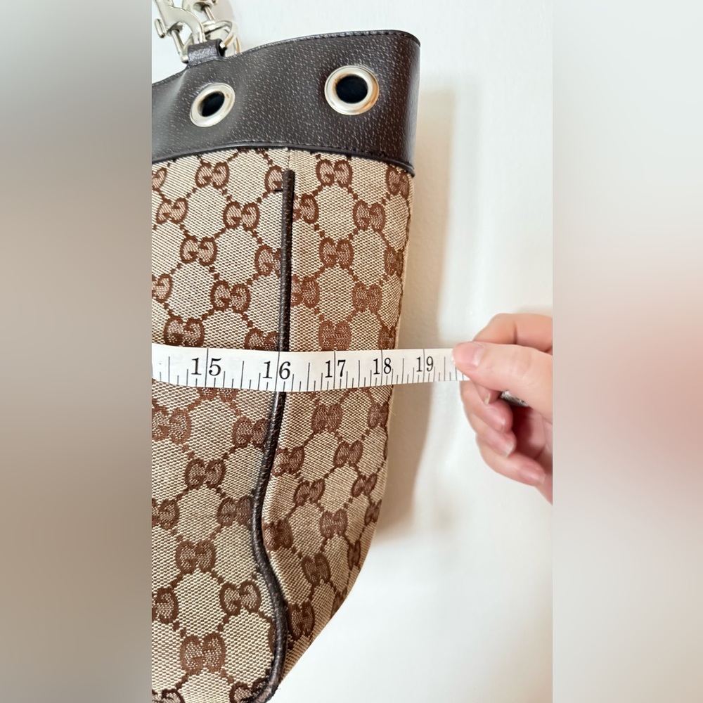 Source Unknown Beige and Brown Patterned Shoulder… - image 5